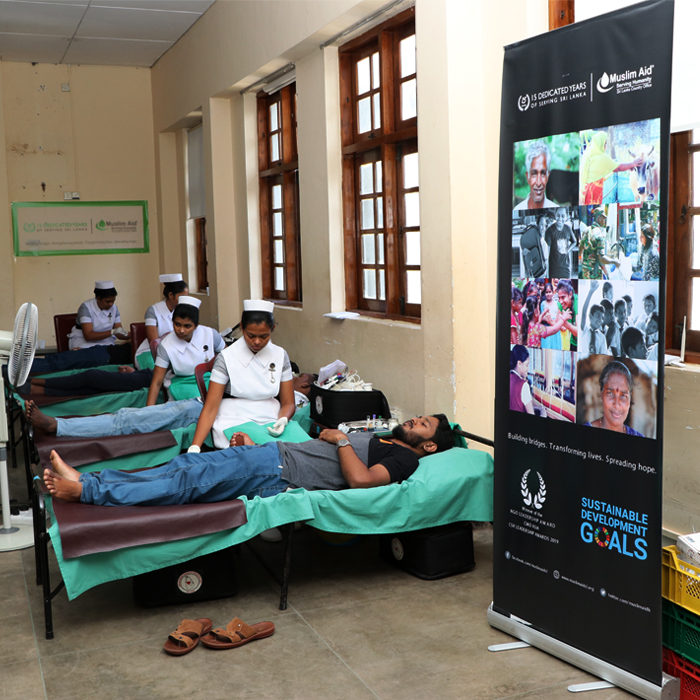 Muslim Aid Sri Lanka celebrates 15 years of service in Sri Lanka with their first event – a Blood Donation campaign