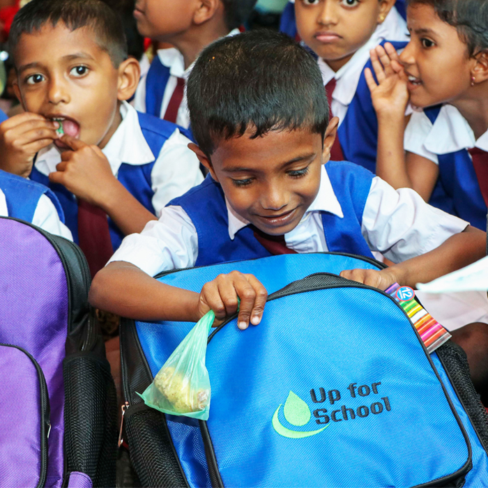 Three rural Sinhala schools received school packs under Muslim Aid’s “Up for School 2020” campaign